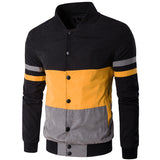 Striped Long Sleeve Men's Jacket - Offy'z6