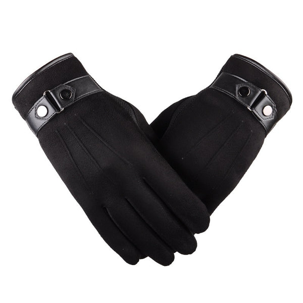 Warm Leather Touch Screen Gloves