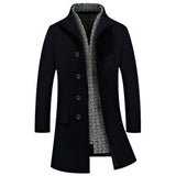 Long Stretch Turn-Down Collar Fashion Coat  - Plus Size M-4XL 4 - Offy'z6