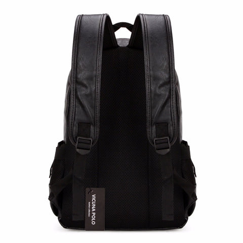 Eloquent Style Leather Backpack