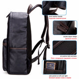 Casual  Leather Zipper'z Backpack - Offy'z6