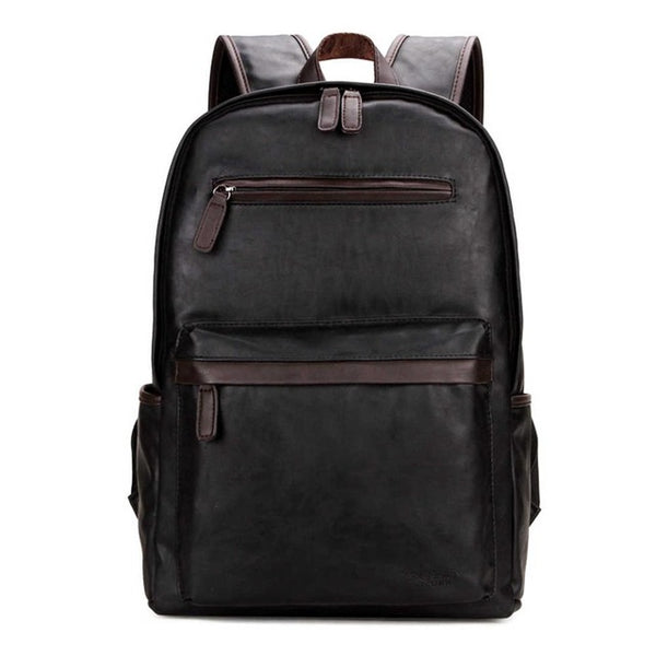 Casual  Leather Zipper'z Backpack