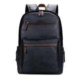 Casual  Leather Zipper'z Backpack - Offy'z6