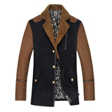 Solid Blends Casual Double Breasted Coat - Offy'z6