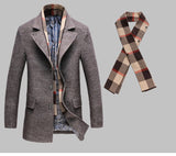Cashmere Long Woolen Coat - Offy'z6