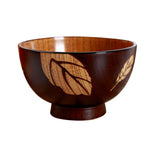 Natual Wood Round Salad Bowl - Offy'z6