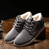 Men's  Fur Soft Leather  Winter Shoes - Offy'z6