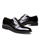 Leather Pointed Top Oxfords - Offy'z6