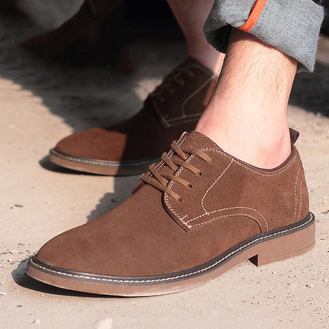 Winter Suede Leather Men's Flat Shoes