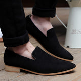 Vintage Leather Men's Flats Casual Loafers - Offy'z6