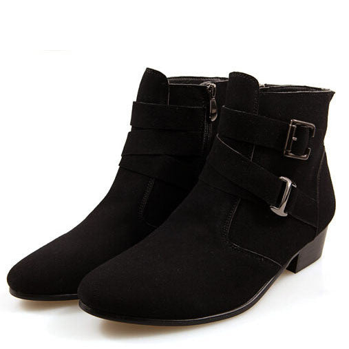Women's  Pointed Toe Leather Suede  Boots