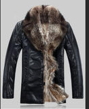 Winter Coat Mink Fur Liner Genuine Leather Jacket - Offy'z6