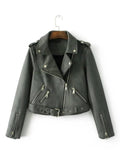 Women'z suede Motorcycle Jacket - Offy'z6