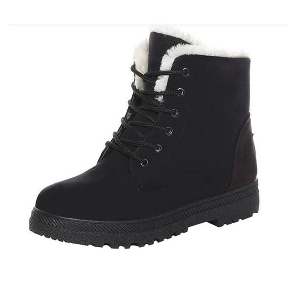 Lace-up British Style Women's Boots