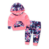 Splice Hoodie Tops + Pants Infant Outfit - Offy'z6
