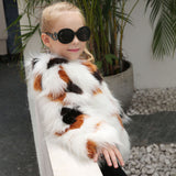 Girl's Winter Faux Fur Coat - Offy'z6