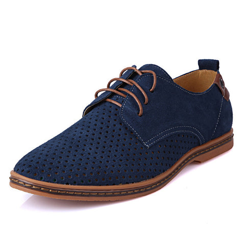 Breathable Suede Leather Oxfords