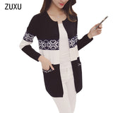 Patchwork Knitted Women's Sweater - Offy'z6