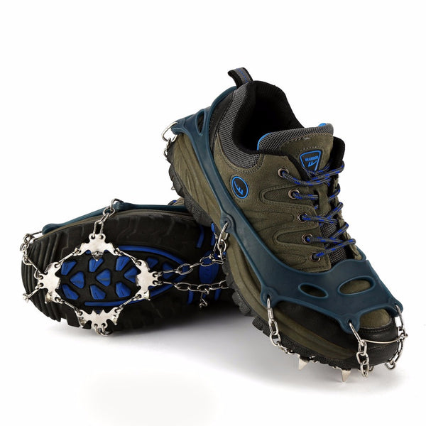 Non-Slip Snow Ice Crampons Shoes Chain Cleat