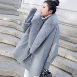 Elegant Women'z Faux Fur Collar Fashion - Offy'z6