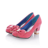 Round toe high-heeled pumps - Offy'z6
