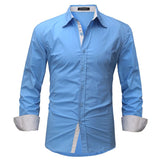 Casual Long Sleeve Soft Cotton Top Dress Shirt Plus Size - Offy'z6