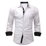 Casual Long Sleeve Soft Cotton Top Dress Shirt Plus Size - Offy'z6