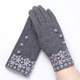 Flower  Fashion Winter  Gloves Women'z - Offy'z6