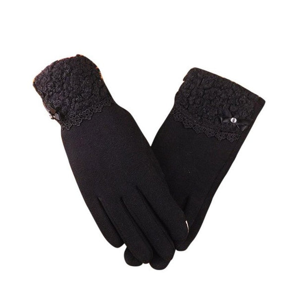 Velvet  Full Finger Screen Women'z Gloves
