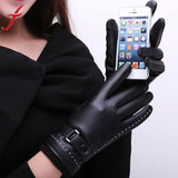 Luvas Screen Winter Leather  Women Gloves - Offy'z6