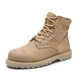 High-Top Winter Leather Ankle Boots - Offy'z6