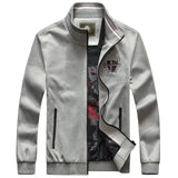 Embroidery Outerwear Stand Collar Men'z - Offy'z6