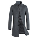 Business / Casual Peacoat Single Breasted Long Wool - Offy'z6