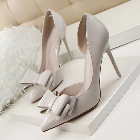 Side hollow pointed shallow mouth Heels